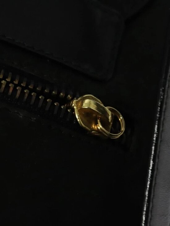 Salvatore Ferragamo Vala Vala Backpack Suede Black Gold Auth 133755 main image 4